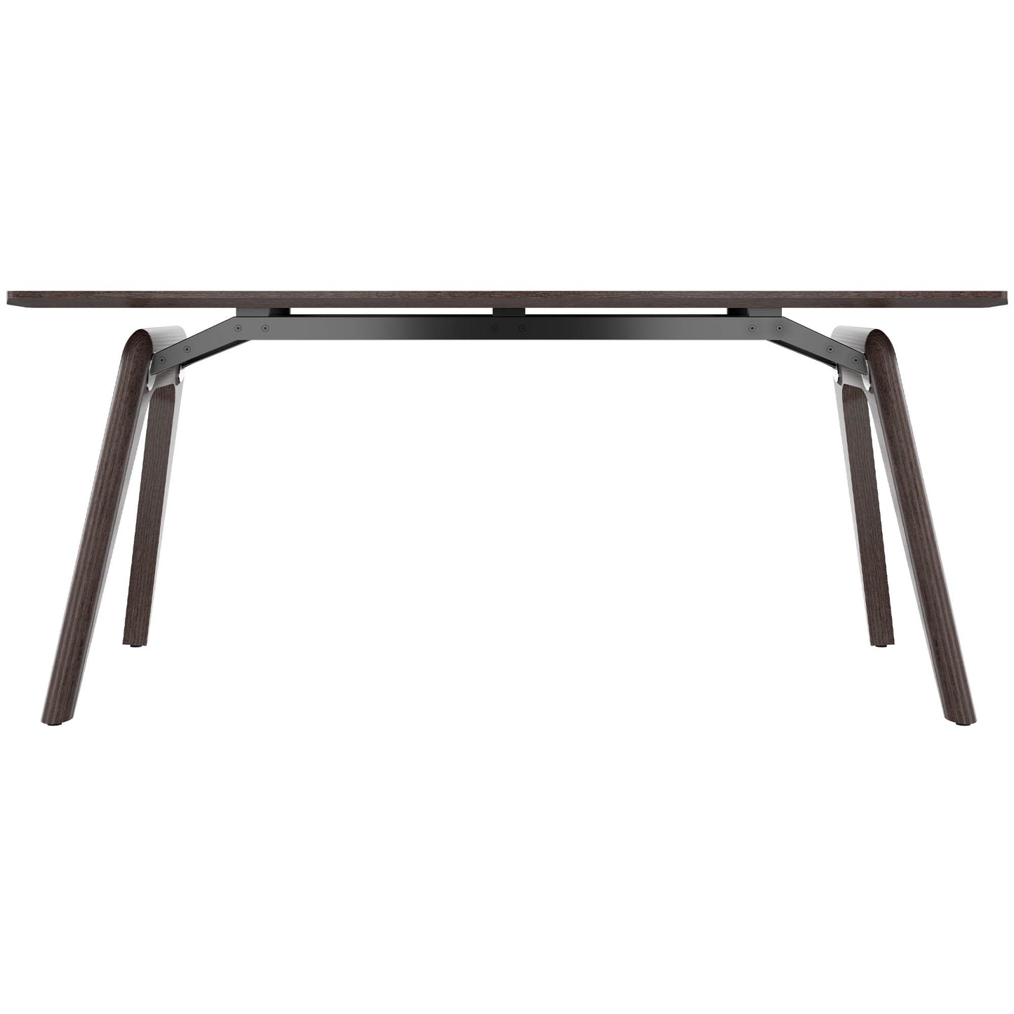 Bralco RAIL Tabella delle riunioni | 1800 - 2400 mm (6-8 persone) | Vero legno, carbonio di quercia