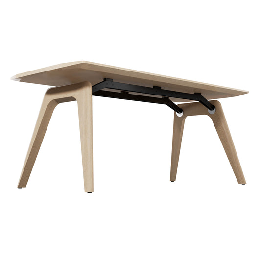 BRALCO RAIL meeting table | 1800 - 2400 mm (6 - 8 people) | Real wood, natural oak