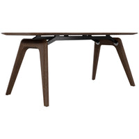Bralco RAIL Tableau de réunion | 1800 - 2400 mm (6 - 8 personnes) | Vrai bois, tabac en chêne