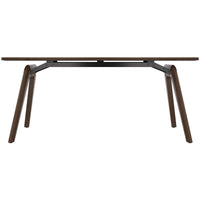 Bralco RAIL Tableau de réunion | 1800 - 2400 mm (6 - 8 personnes) | Vrai bois, tabac en chêne