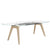 Bralco RAIL Conference table | Boot shape, 2400 x 1200 x 750 mm (8 people) | Glass table plate