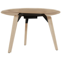 Bralco Rail Conference Table | Round, 1200 - 1600 mm (4 - 6 persone), legno reale, natura di quercia