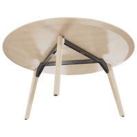 Bralco Rail Conference Table | Round, 1200 - 1600 mm (4 - 6 persone), legno reale, natura di quercia