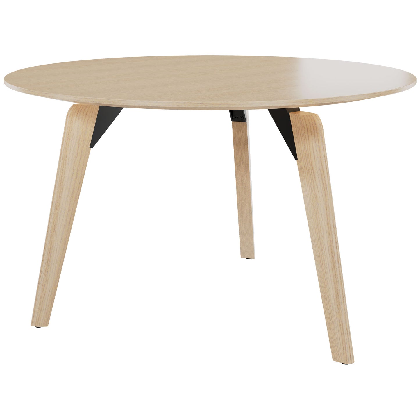 Bralco Rail Conference Table | Round, 1200 - 1600 mm (4 - 6 persone), legno reale, natura di quercia