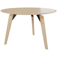 Bralco Rail Conference Table | Round, 1200 - 1600 mm (4 - 6 persone), legno reale, natura di quercia