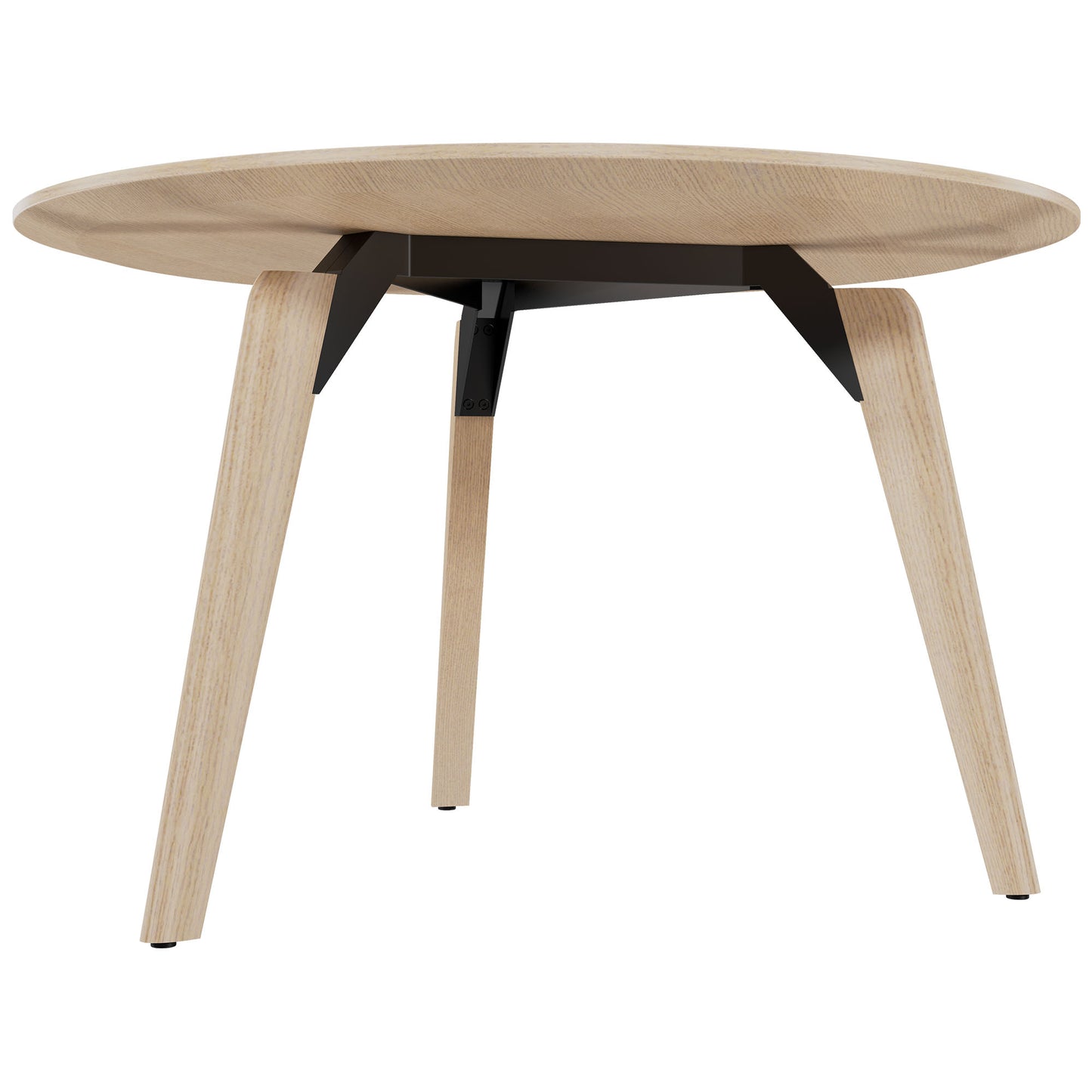 Bralco Rail Conference Table | Round, 1200 - 1600 mm (4 - 6 persone), legno reale, natura di quercia