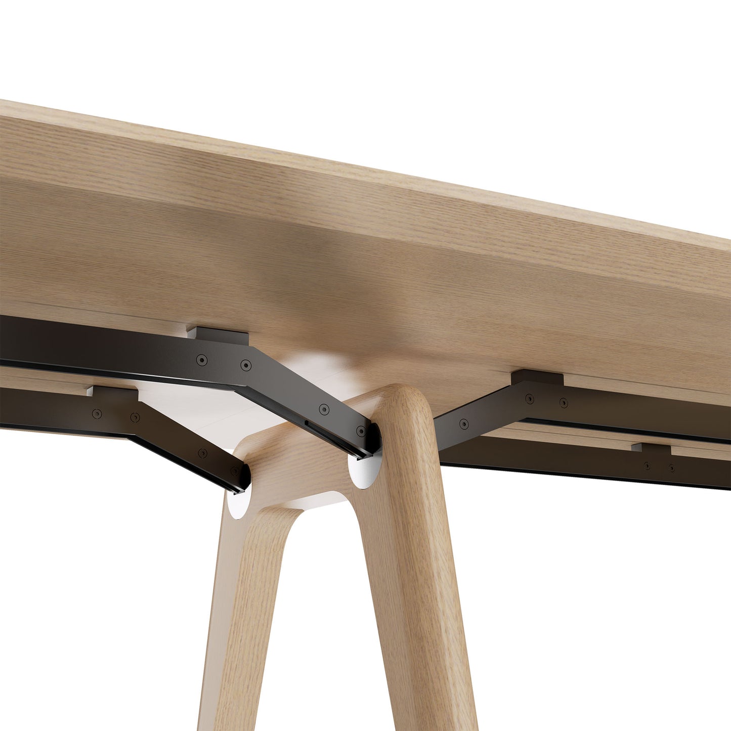 Bralco RAIL Tabella della conferenza | 3600 x 1200 mm, natura di quercia