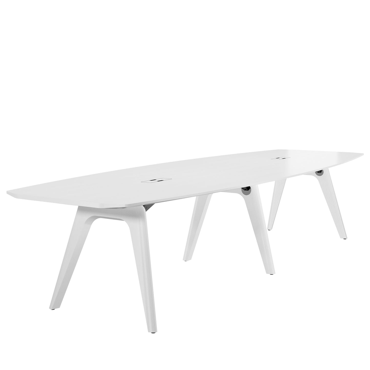 Bralco RAIL Conference table | 3600 x 1200 mm, oak white