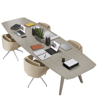 Bralco Rail Conference Table | 3600 x 1200 mm, grigio chiaro di quercia