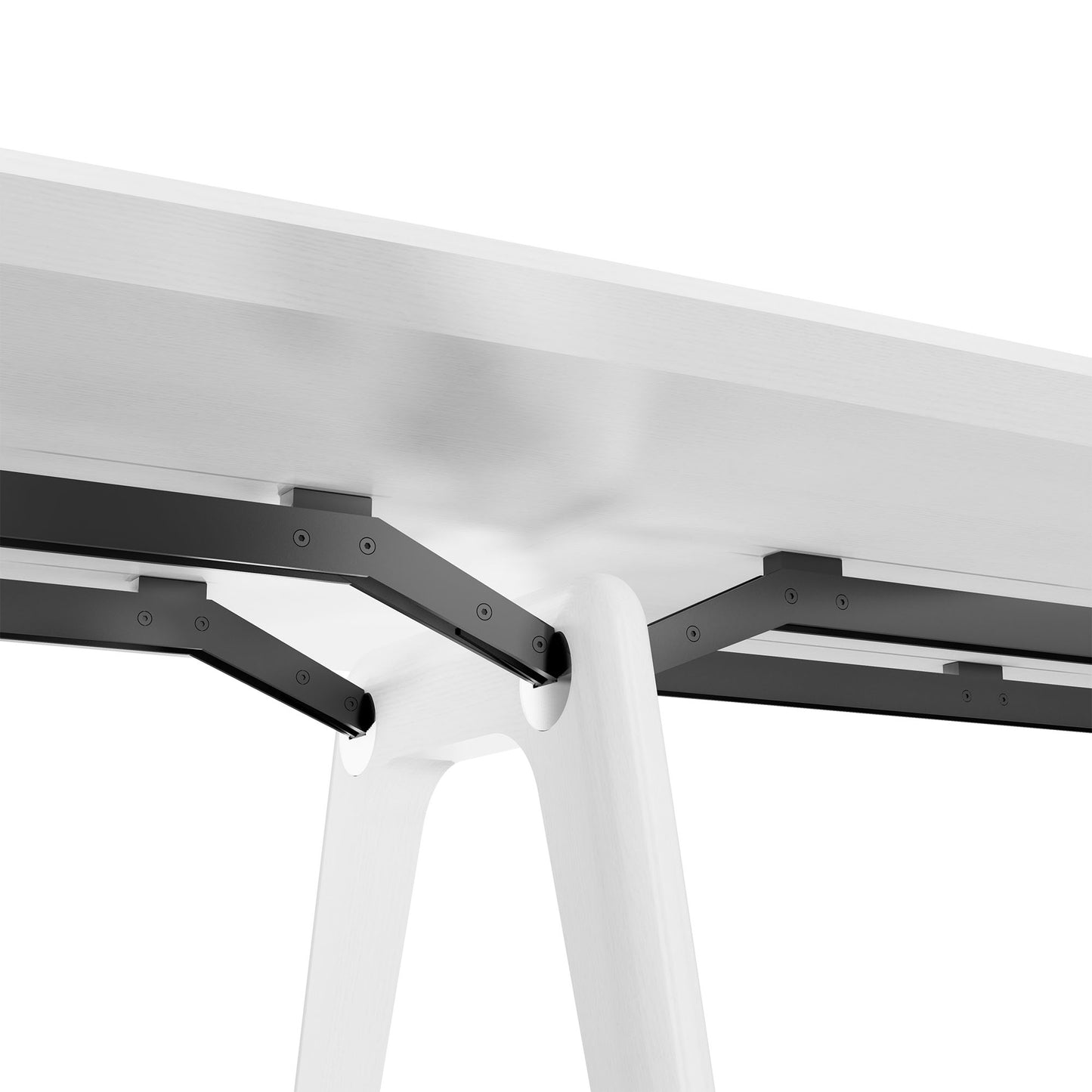 Bralco RAIL Conference table | 3600 x 1200 mm, oak white