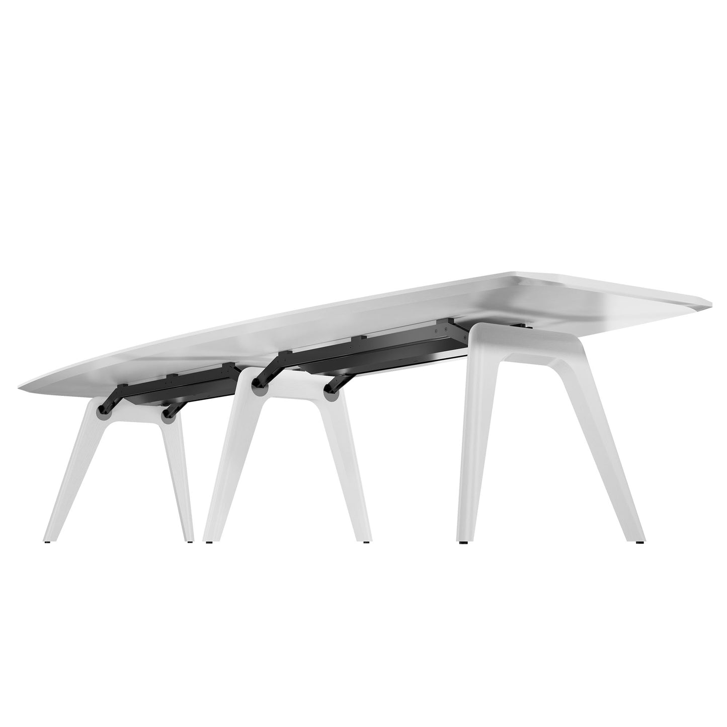 Bralco RAIL Conference table | 3600 x 1200 mm, oak white