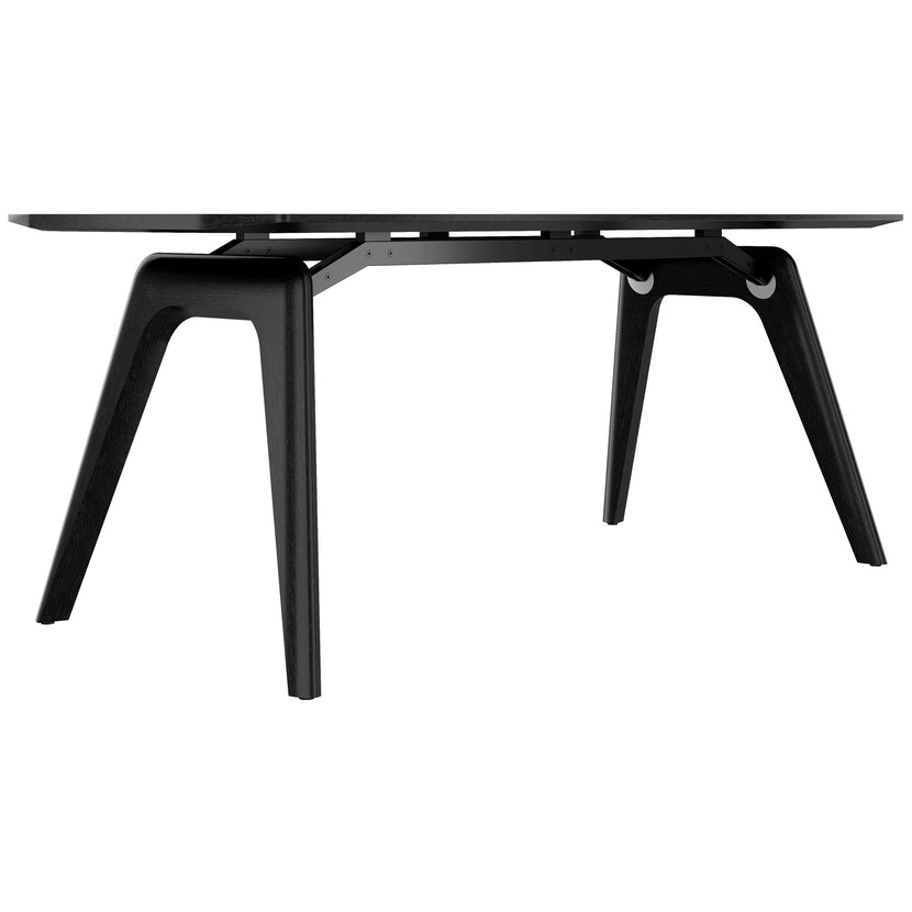BRALCO RAIL desk | 1800 - 2400mm | Real wood, black oak