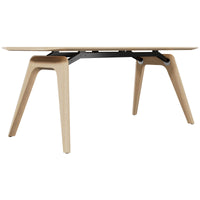 BRALCO RAIL desk | 1800 - 2400mm | Real wood, natural oak