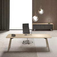 Bralco RAIL Scrivania | 1800 - 2400 mm | Vero legno, grigio chiaro di quercia