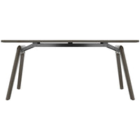 Bralco RAIL Bureau | 1800 - 2400 mm | Vrai bois, chêne gris foncé