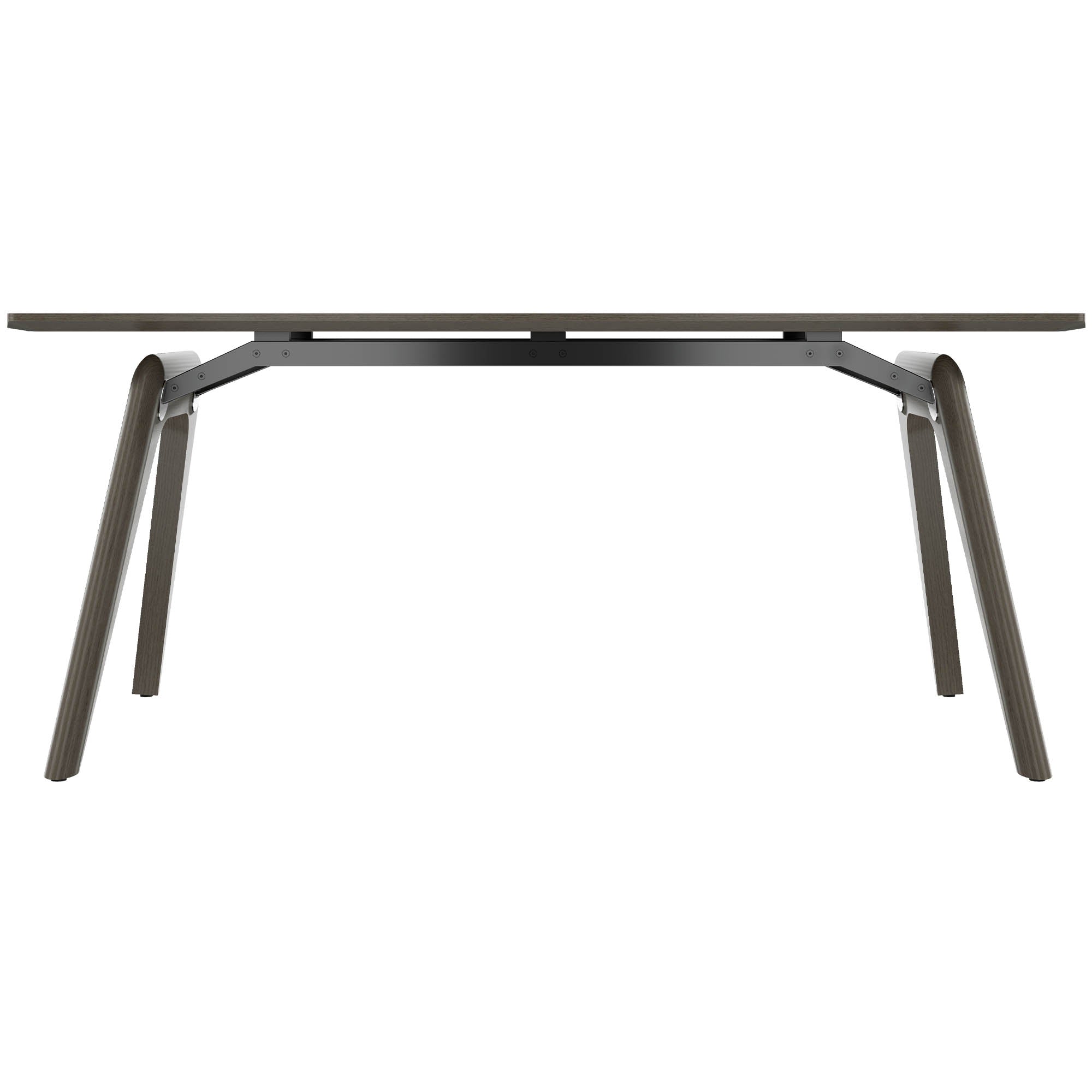 Bralco RAIL Bureau | 1800 - 2400 mm | Vrai bois, chêne gris foncé