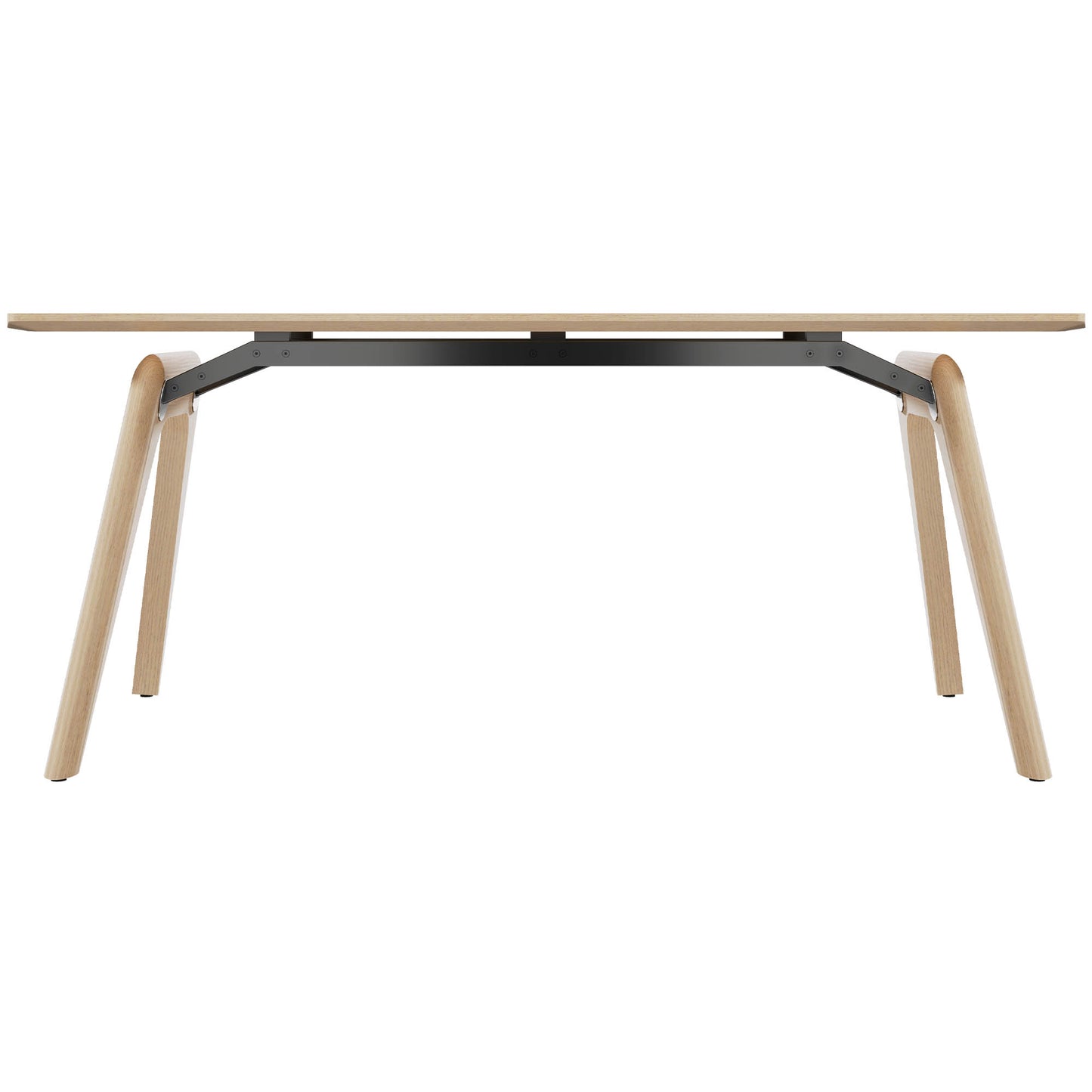 BRALCO RAIL desk | 1800 - 2400mm | Real wood, natural oak