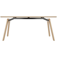 BRALCO RAIL desk | 1800 - 2400mm | Real wood, natural oak