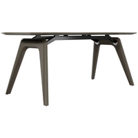 Bralco RAIL Bureau | 1800 - 2400 mm | Vrai bois, chêne gris foncé