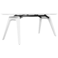 Bralco Rail desk | 1800 - 2400 mm | Real wood, oak white