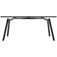 BRALCO RAIL desk | 1800 - 2400mm | Real wood, black oak