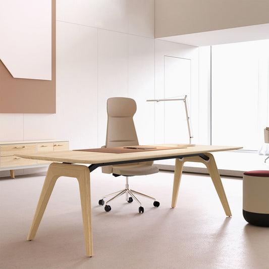 Bralco RAIL Bureau | 1800 - 2400 mm | Nature du vrai bois, chêne