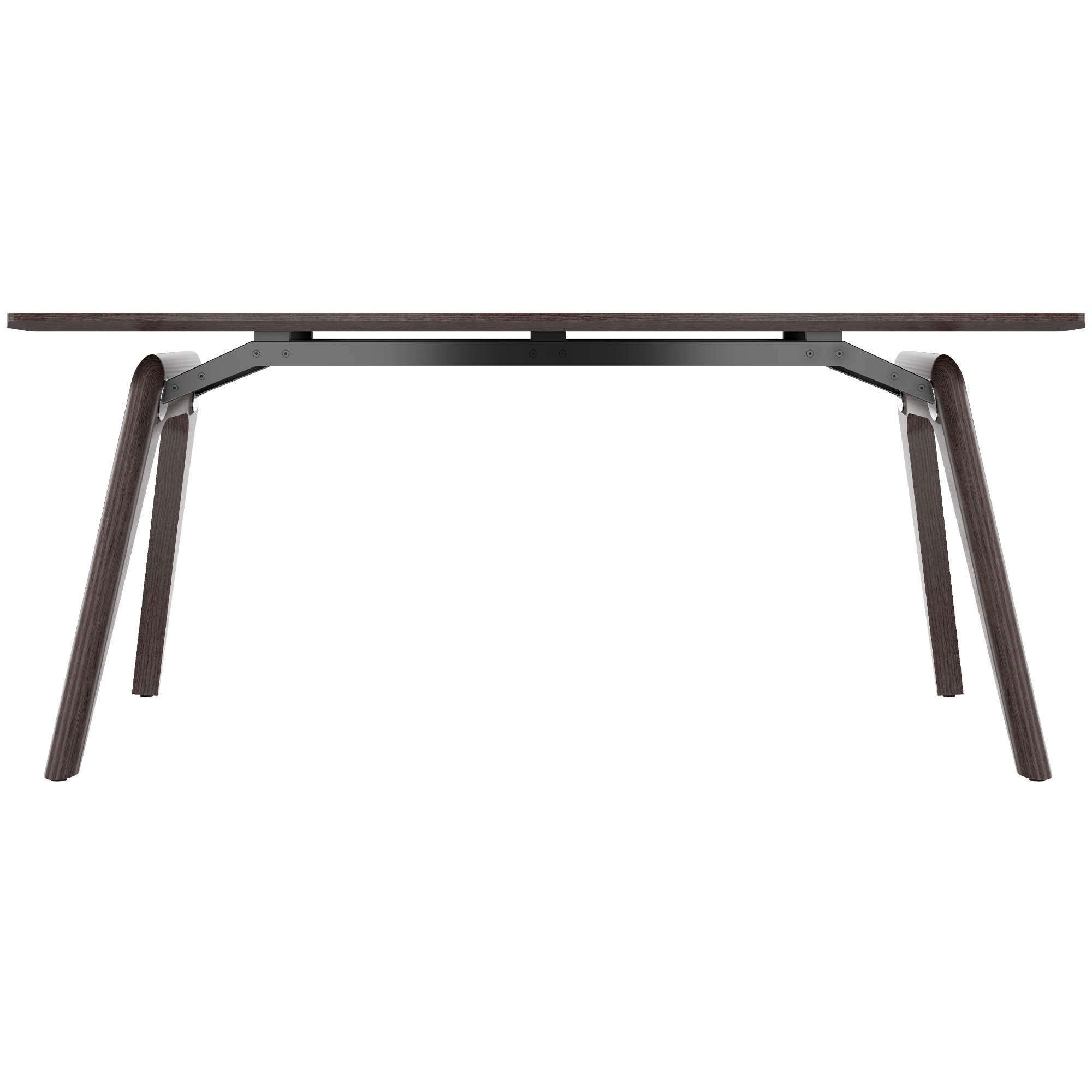 BRALCO RAIL desk | 1800 - 2400mm | Real wood, carbon oak