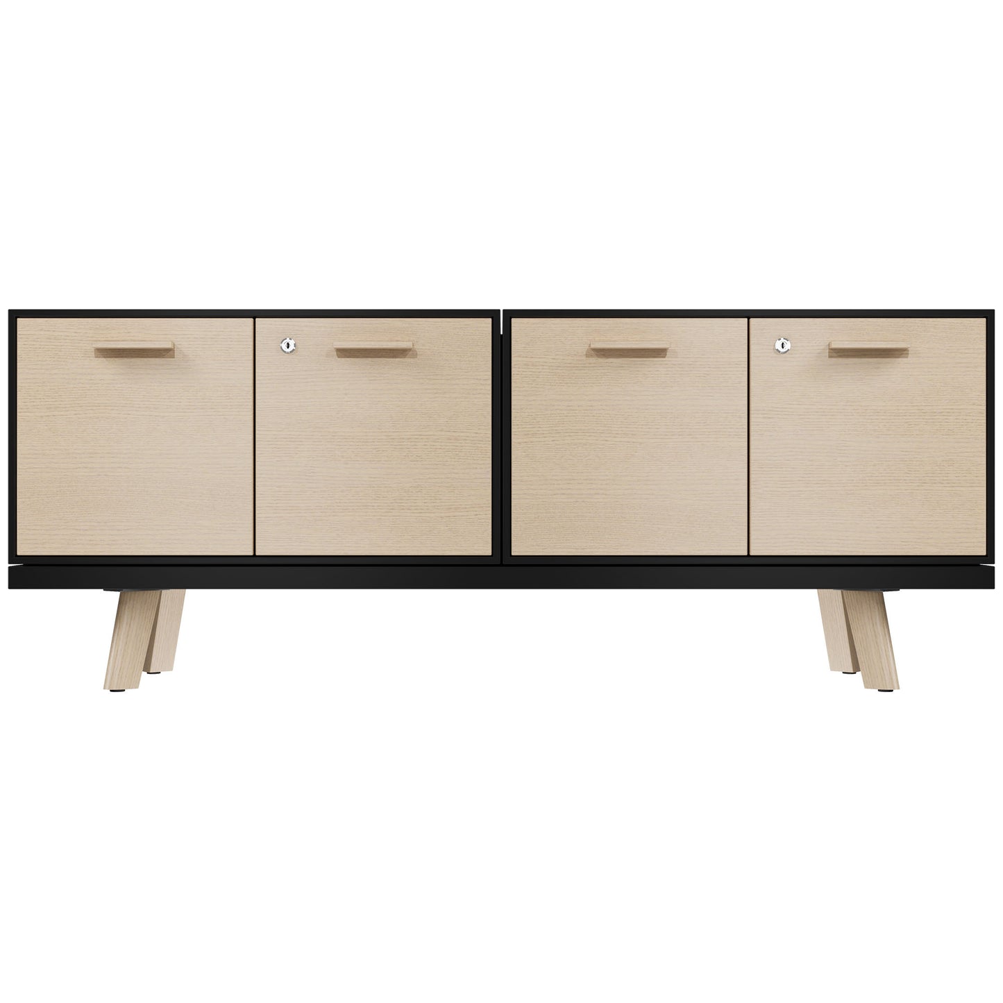 BRALCO RAIL Buffet bas | 1,5 OH, 1603 x 400 mm, chêne naturel