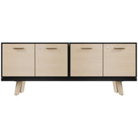 BRALCO RAIL Buffet bas | 1,5 OH, 1603 x 400 mm, chêne naturel