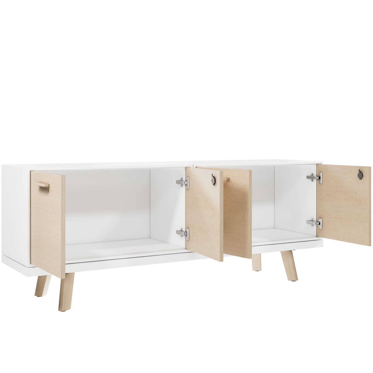 BRALCO RAIL Buffet bas | 1,5 OH, 1603 x 400 mm, chêne naturel