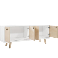 BRALCO RAIL Buffet bas | 1,5 OH, 1603 x 400 mm, chêne naturel