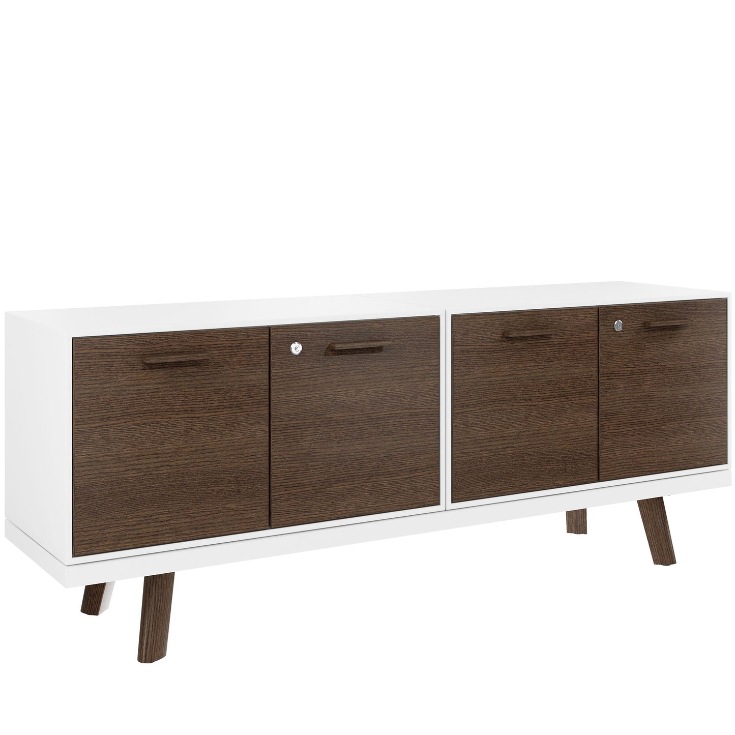 BRALCO RAIL Buffet bas | 1,5 OH, 1603 x 400 mm, chêne tabac