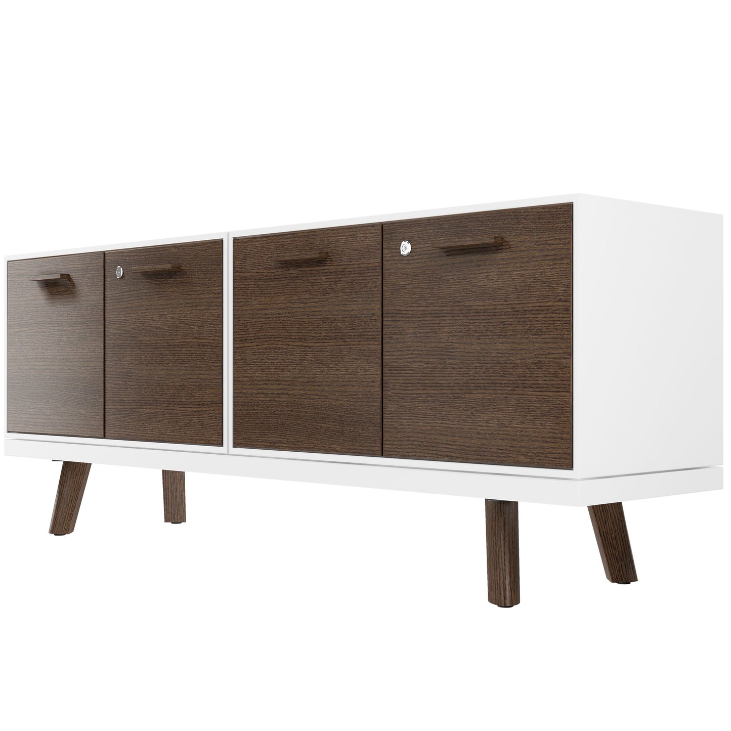 BRALCO RAIL Buffet bas | 1,5 OH, 1603 x 400 mm, chêne tabac