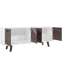 BRALCO RAIL Buffet bas | 1,5 OH, 1603 x 400 mm, chêne carbone