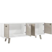 Bralco RAIL Lowboard | 1,5 oh, 1603 x 400 mm, gris clair en chêne
