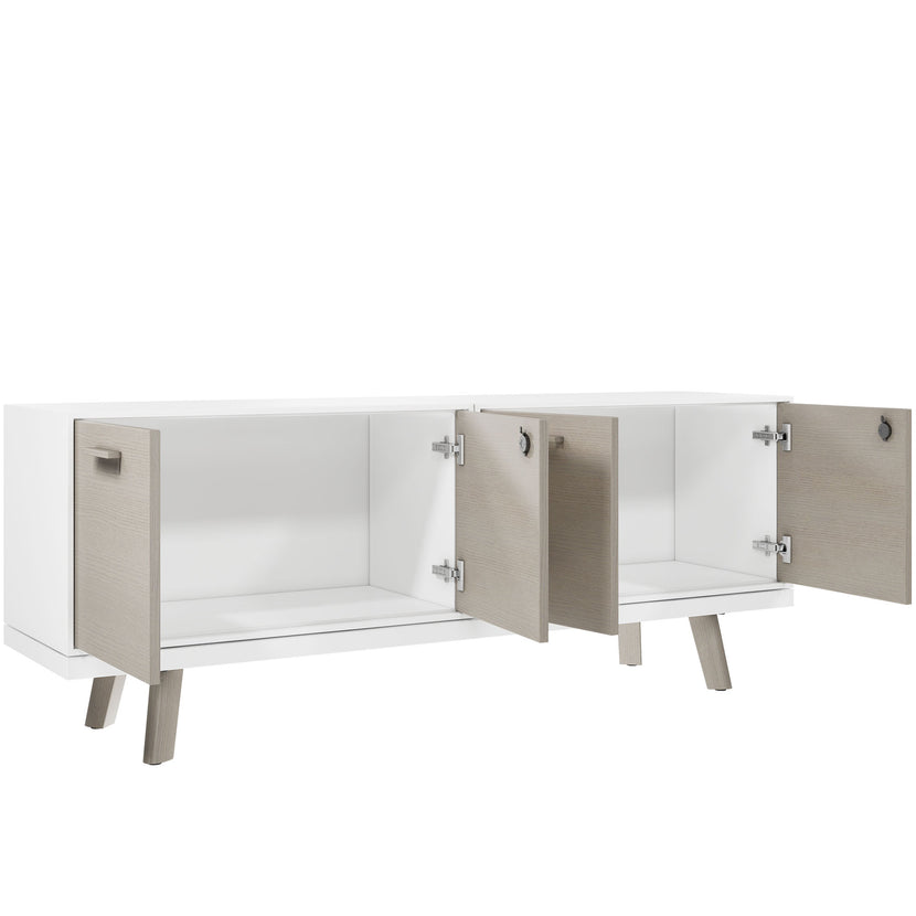 Bralco RAIL Lowboard | 1,5 oh, 1603 x 400 mm, gris clair en chêne