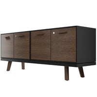 BRALCO RAIL Buffet bas | 1,5 OH, 1603 x 400 mm, chêne tabac