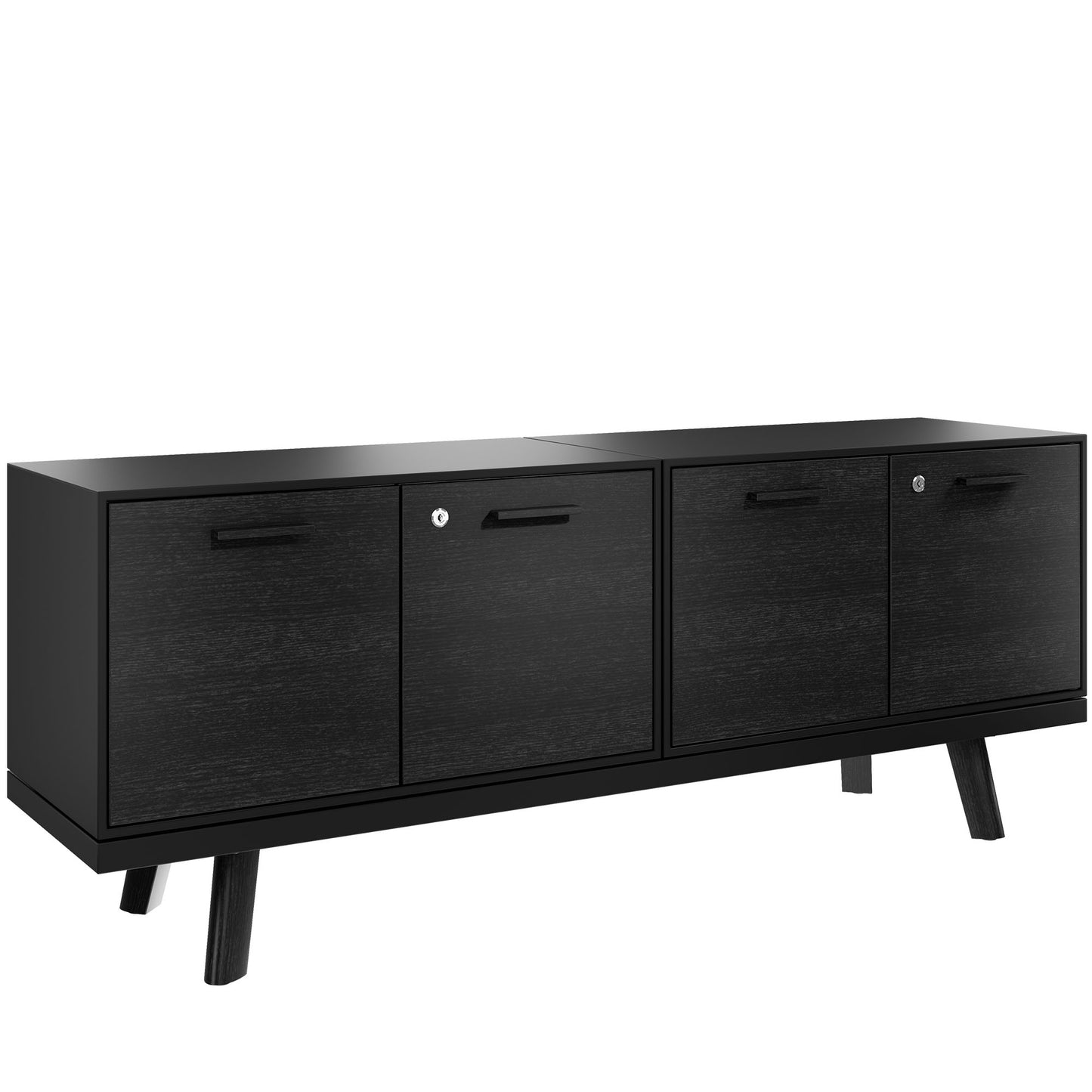 BRALCO RAIL Buffet bas | 1,5 OH, 1603 x 400 mm, chêne noir