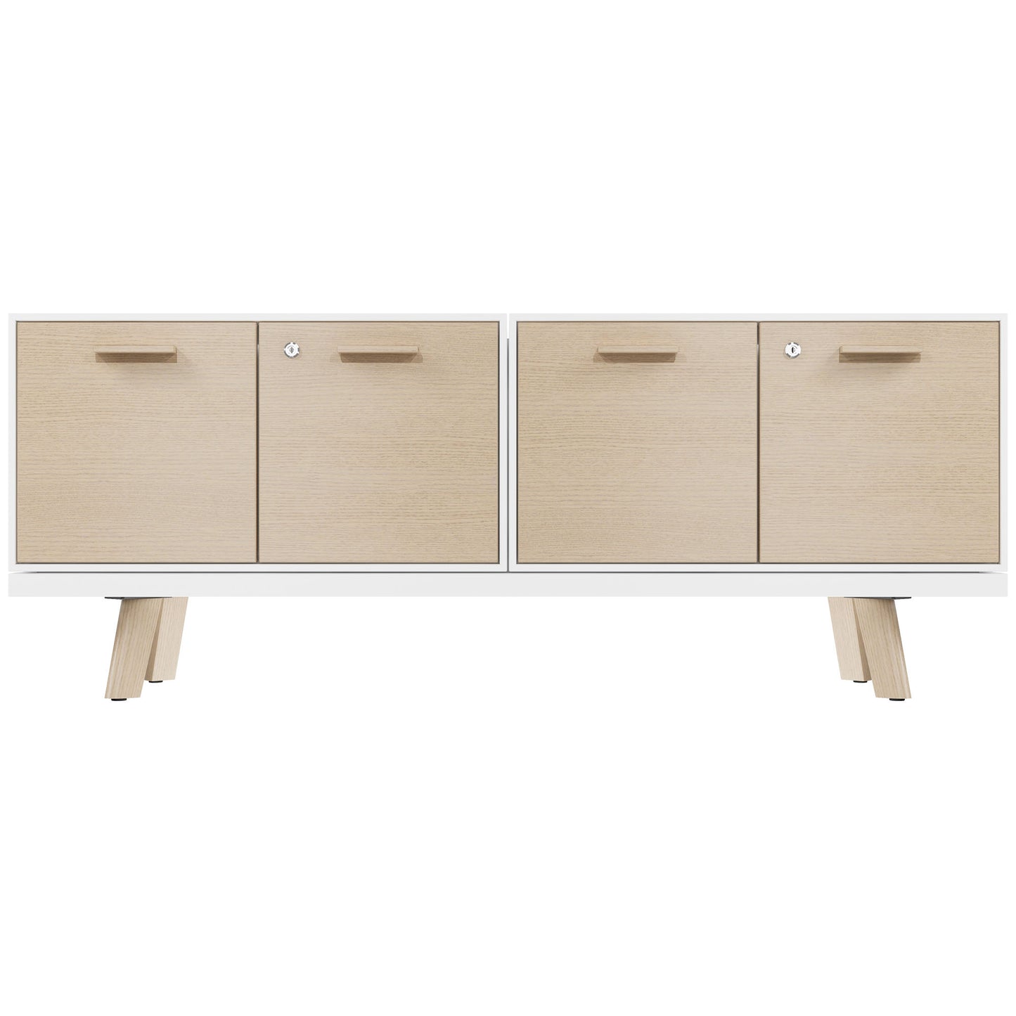 BRALCO RAIL Buffet bas | 1,5 OH, 1603 x 400 mm, chêne naturel