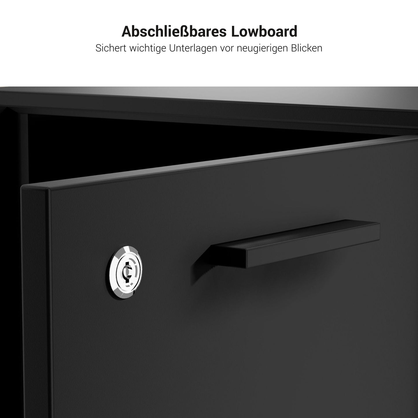 BRALCO RAIL Buffet bas | 1,5 OH, 1603 x 400 mm, chêne noir