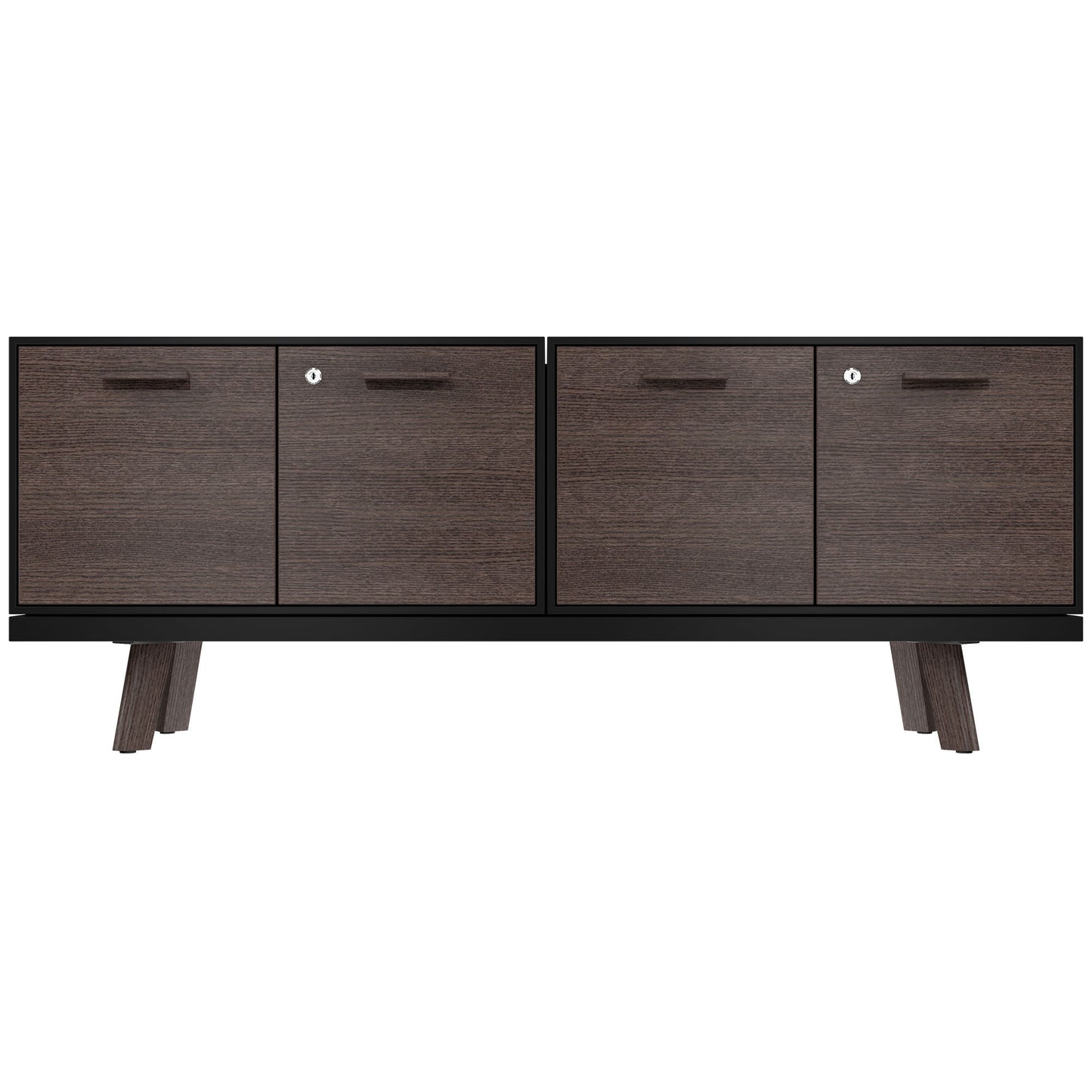 BRALCO RAIL Buffet bas | 1,5 OH, 1603 x 400 mm, chêne carbone