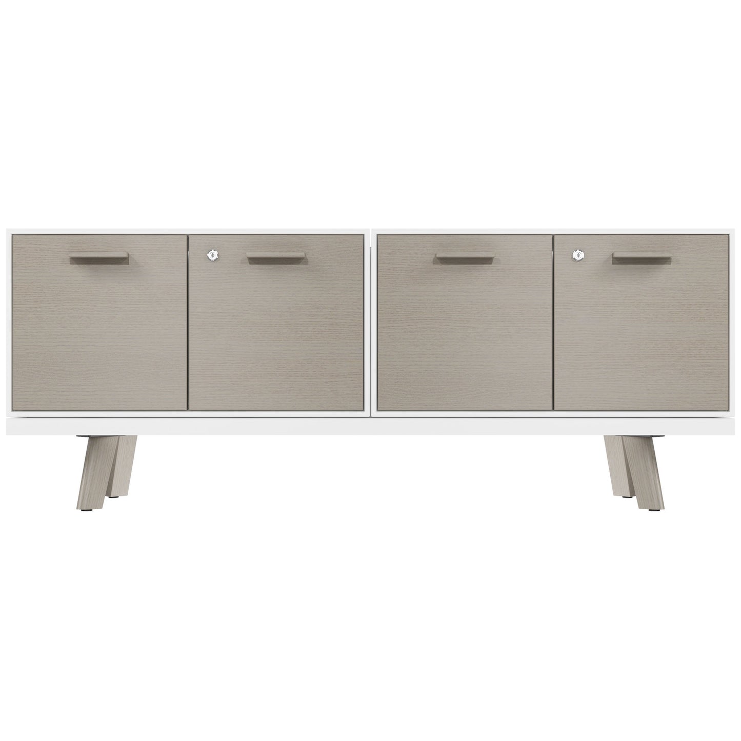 Bralco RAIL Lowboard | 1,5 oh, 1603 x 400 mm, gris clair en chêne