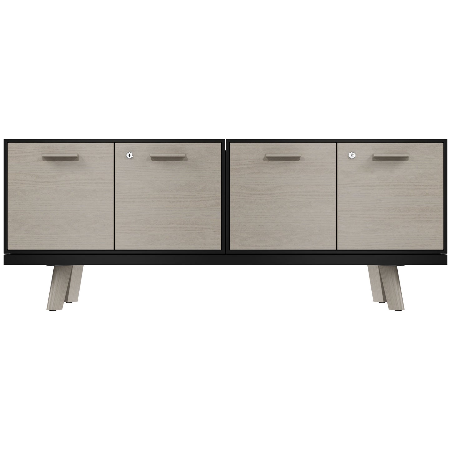 Bralco RAIL Lowboard | 1,5 oh, 1603 x 400 mm, gris clair en chêne
