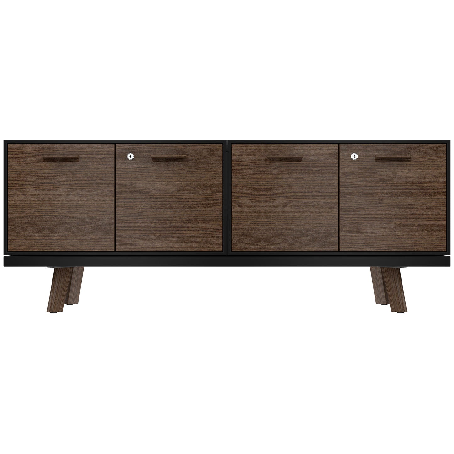 BRALCO RAIL Buffet bas | 1,5 OH, 1603 x 400 mm, chêne tabac