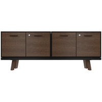 BRALCO RAIL Buffet bas | 1,5 OH, 1603 x 400 mm, chêne tabac