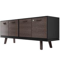 BRALCO RAIL Buffet bas | 1,5 OH, 1603 x 400 mm, chêne carbone