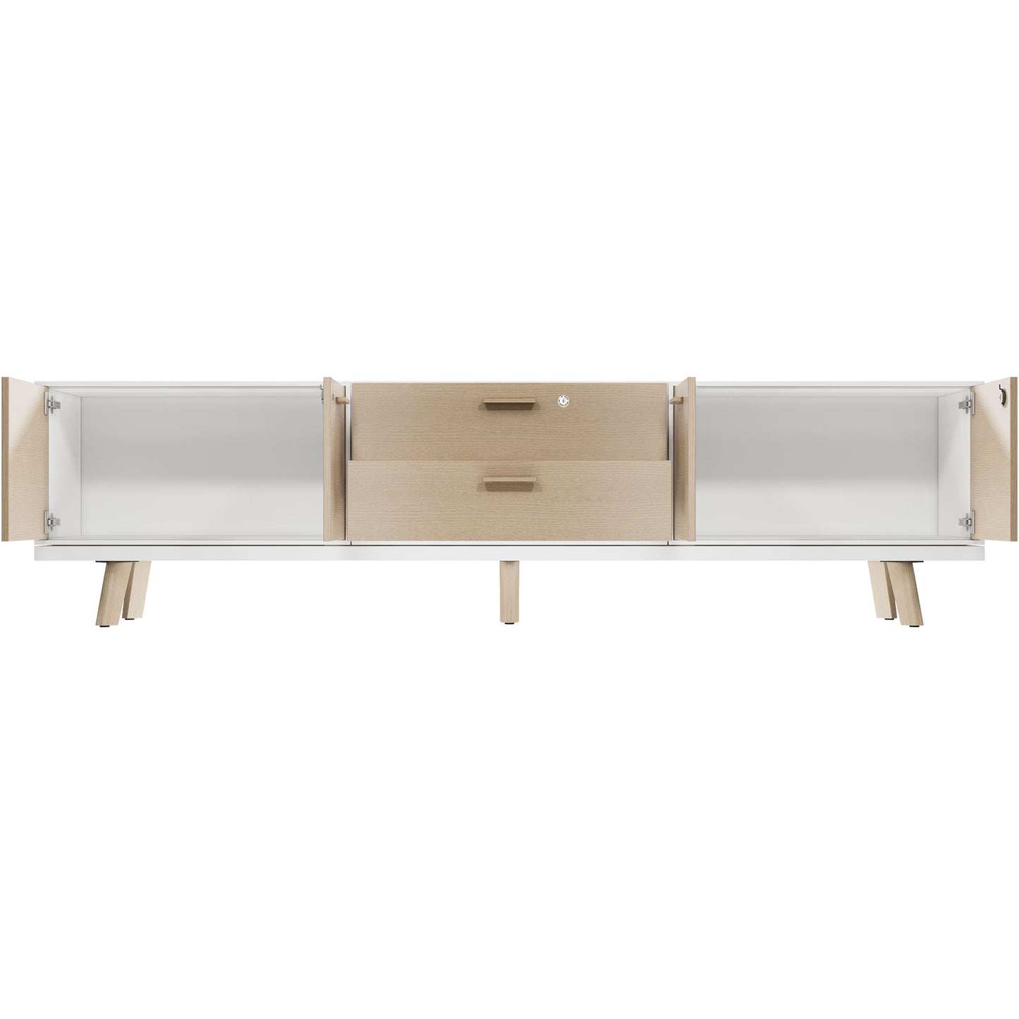 Bralco RAIL Lowboard | 1,5 oh, 2400 x 400 mm, nature de chêne