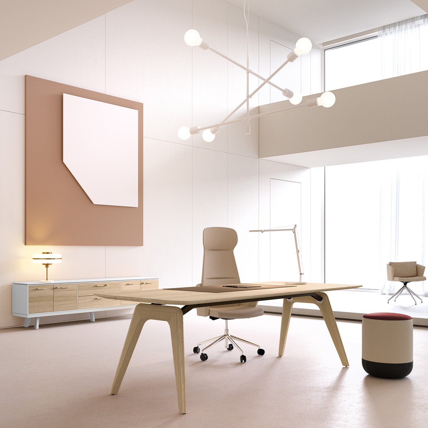 Bralco RAIL Lowboard | 1,5 oh, 2400 x 400 mm, nature de chêne