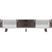 BRALCO RAIL Buffet bas | 1,5 OH, 2400 x 400 mm, chêne carbone