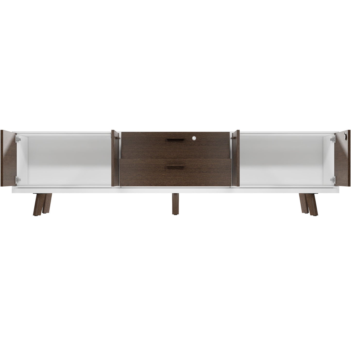 BRALCO RAIL Lowboard | 1,5 OH, 2400 x 400 mm, Eiche Tabak